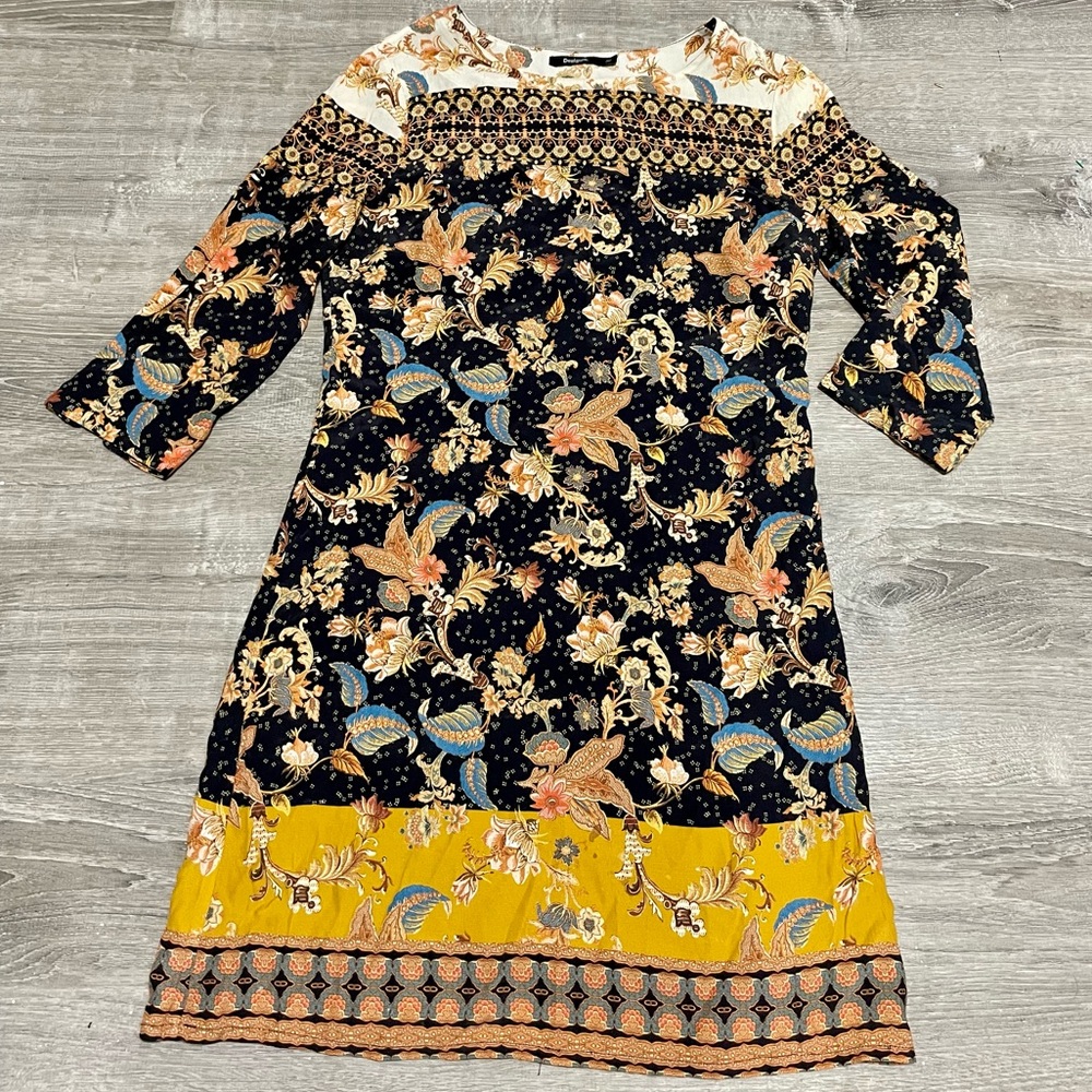 (Final Price) Desigual Floral Paisley Sheath Dress Size 36